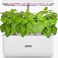 iDOO Sistema de Cultivo Hidropónico- Kit de Inicio de Jardín de Hierbas para Interiores con luz de Crecimiento LED…